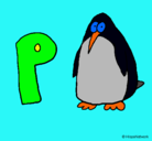 Dibujo Pingüino pintado por paolo