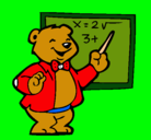 Dibujo Profesor oso pintado por DIORGELY