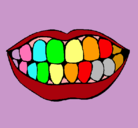 Dibujo Boca y dientes pintado por BlancaHernandez