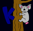 Dibujo Koala pintado por xsiempreag