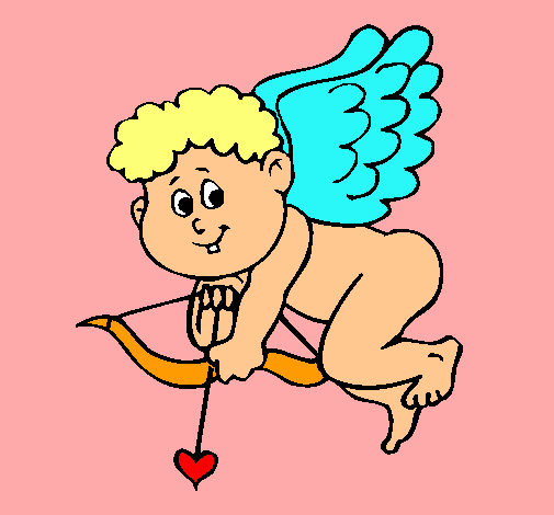 Dibujo Cupido pintado por brenda99