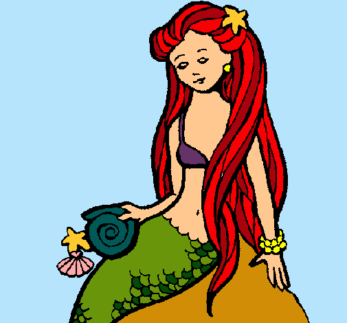 Sirena con caracola