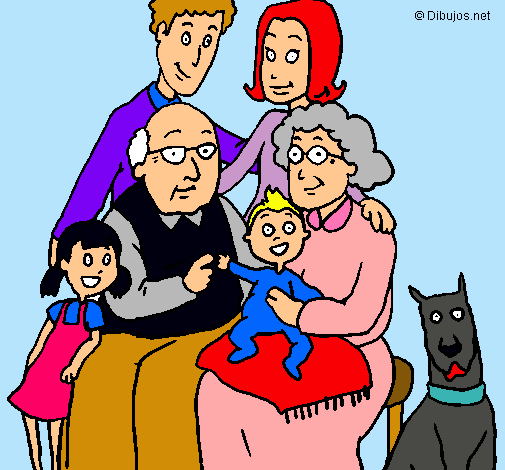 Dibujo Familia pintado por ARJB