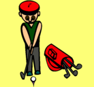 Dibujo Jugador de golf II pintado por Tayib