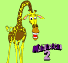 Dibujo Madagascar 2 Melman pintado por JADE101925