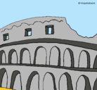 Dibujo Coliseo pintado por jade