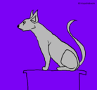 Dibujo Gato egipcio II pintado por gatita