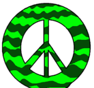 Dibujo Símbolo de la paz pintado por mireiahurtado