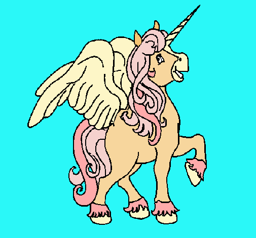 Unicornio con alas