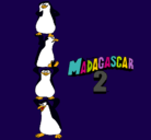 Dibujo Madagascar 2 Pingüinos pintado por al3ida1