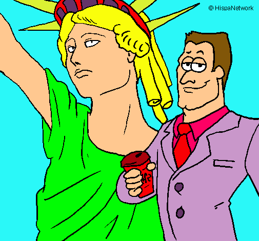 Dibujo Estados Unidos de América pintado por mariagilmenacho