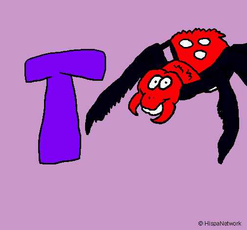 Dibujo Tarántula pintado por antoneya