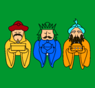 Dibujo Los Reyes Magos 4 pintado por duvan