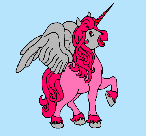 Unicornio con alas