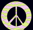 Dibujo Símbolo de la paz pintado por lauriiiiiiiiii