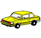 Dibujo Automóvil clásico pintado por taxi