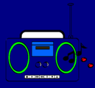Dibujo Radio cassette 2 pintado por erubiel