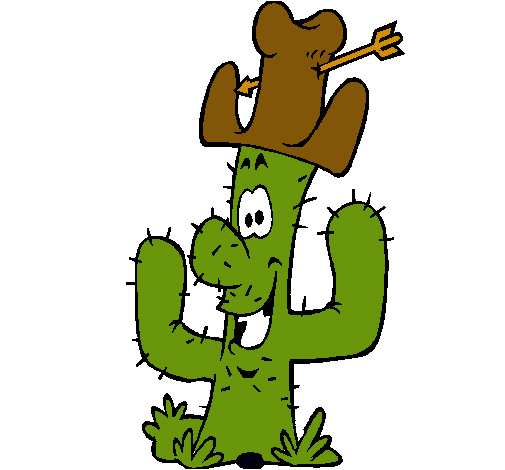 Cactus con sombrero