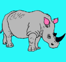 Dibujo Rinoceronte pintado por RINOCERONTE