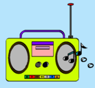 Dibujo Radio cassette 2 pintado por abuwjjhhh