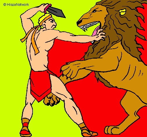 Gladiador contra león