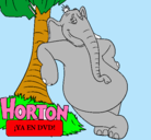 Dibujo Horton pintado por johanajuanito