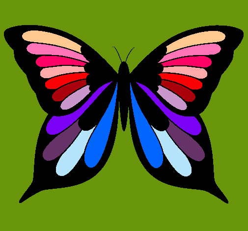 Dibujo Mariposa pintado por monsita
