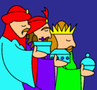 Dibujo Los Reyes Magos 3 pintado por ALLE