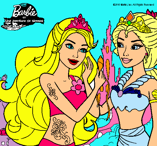 Barbie se despiede de la reina sirena