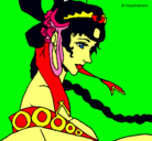 Dibujo Princesa china pintado por irenee