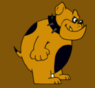Dibujo Bulldog inglés pintado por Maaaiiketaa