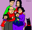 Dibujo Familia pintado por ximenis