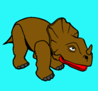 Dibujo Triceratops II pintado por raul