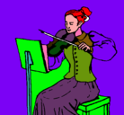 Dibujo Dama violinista pintado por arancha