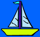 Dibujo Barco velero pintado por DANIR