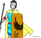 Dibujo Soldado romano II pintado por bano