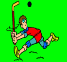 Dibujo Jugador de hockey sobre hierba pintado por PETRONEO