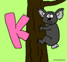 Dibujo Koala pintado por 8890