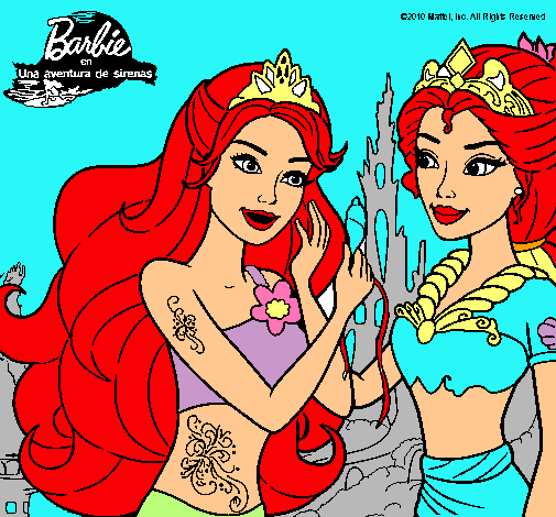 Barbie se despiede de la reina sirena