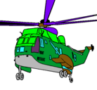 Dibujo Helicóptero al rescate pintado por helicopter