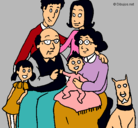 Dibujo Familia pintado por yolenny