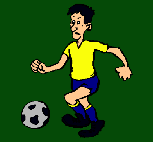 Dibujo Jugador de fútbol pintado por lobitos16