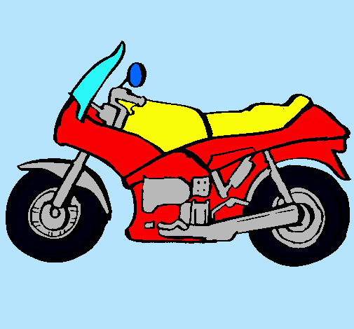 Dibujo Motocicleta pintado por marin