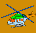 Dibujo Helicóptero  pintado por nelson 