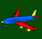 Dibujo Avión de pasajeros pintado por daniel97