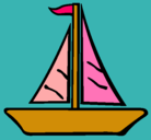 Dibujo Barco velero pintado por maro