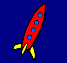 Dibujo Cohete II pintado por erty