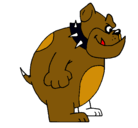 Dibujo Bulldog inglés pintado por kkkkkkkkkkk