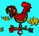 Dibujo Veletas y gallo pintado por ricoleo