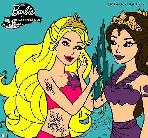 Barbie se despiede de la reina sirena